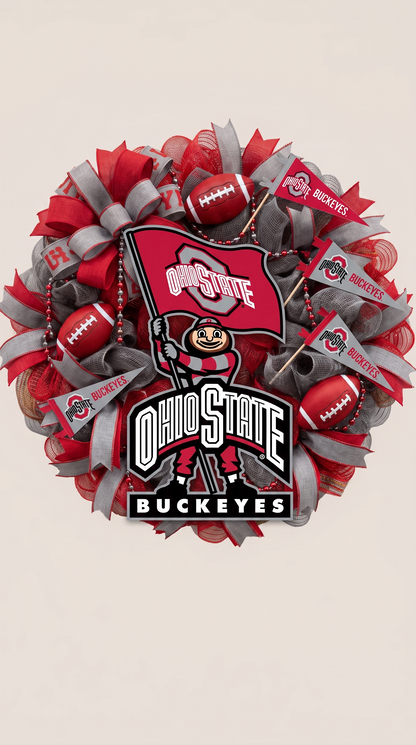 COLLEGE FOOTBALL WREATHS