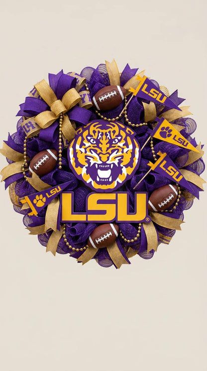 COLLEGE FOOTBALL WREATHS