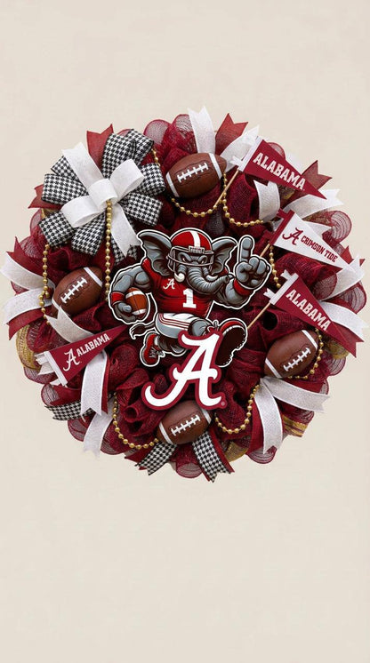 COLLEGE FOOTBALL WREATHS