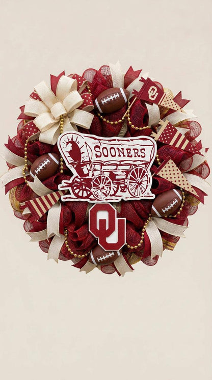 COLLEGE FOOTBALL WREATHS