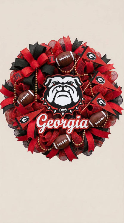 COLLEGE FOOTBALL WREATHS